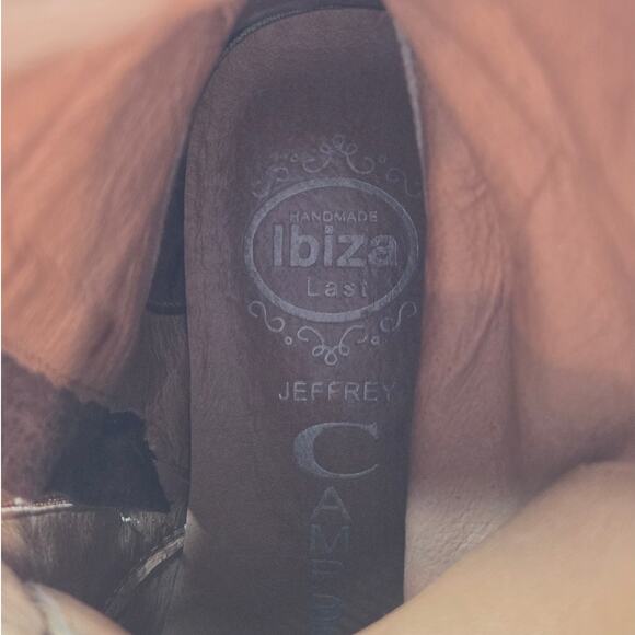 Jeffrey Campbell Ibiza Distressed Brown Leather Ankle Boots Side Zip Size 6.5 - Picture 13 of 14